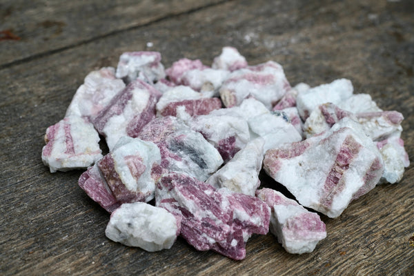 Pink Tourmaline in Quartz (Raw) 0.5"-1"