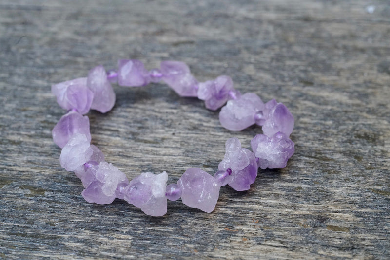 Amethyst Flower Bracelet (4mm)