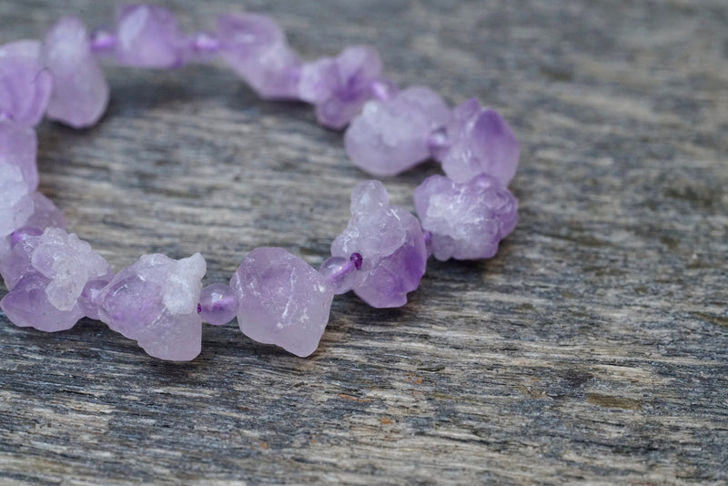 Amethyst Flower Bracelet (4mm)