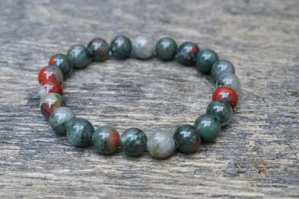 African Bloodstone Bracelet (8mm)