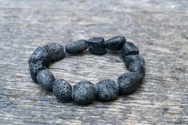 Lava Stone Nugget Bracelet