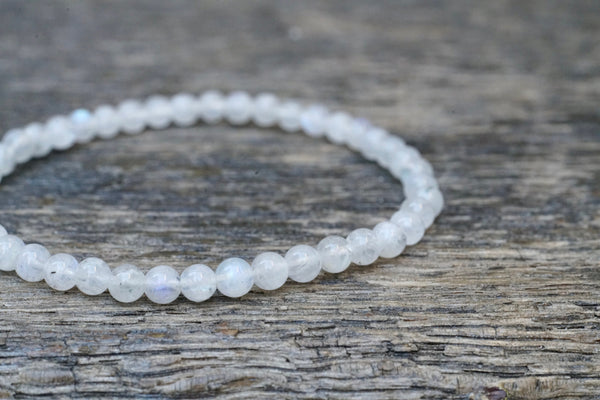 Rainbow Moonstone Bracelet (4mm)