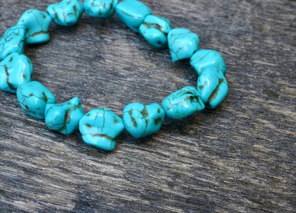 Turquoise Nugget Bracelet