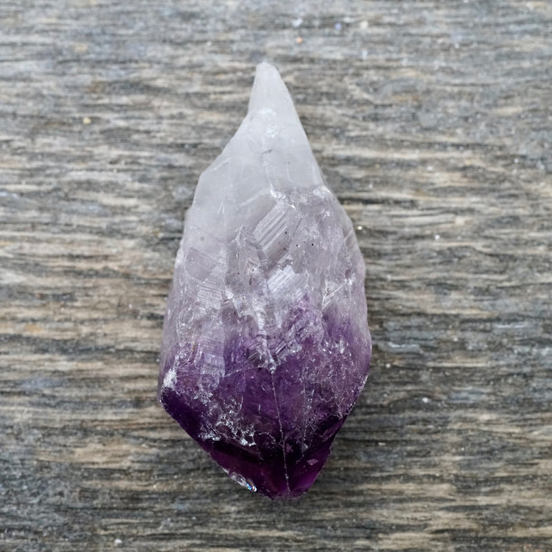 Amethyst Raw Drilled Point Pendant