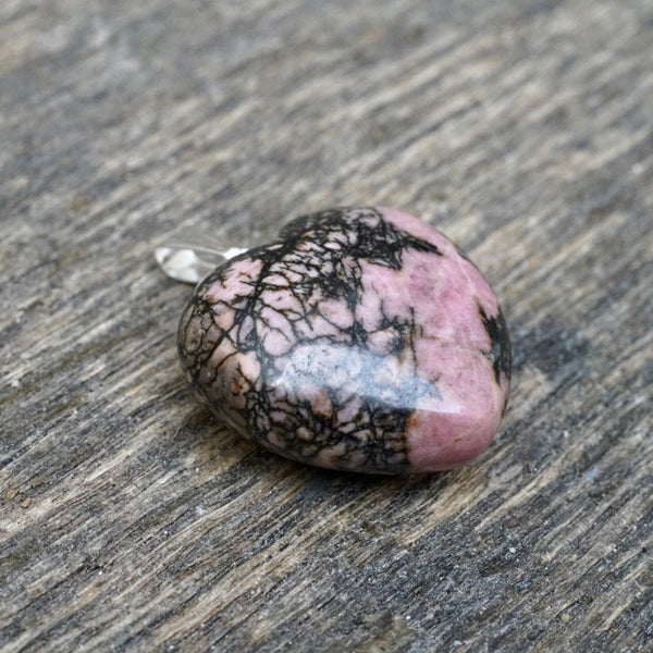Rhodonite Heart Pendant