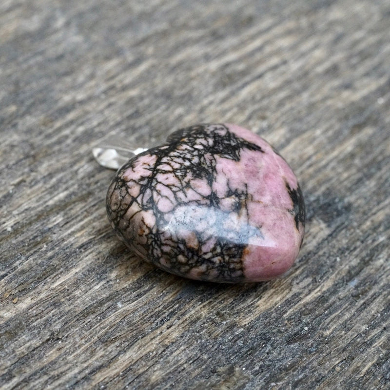 Rhodonite Heart Pendant
