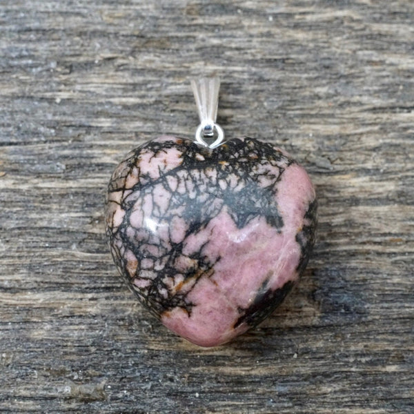 Rhodonite Heart Pendant