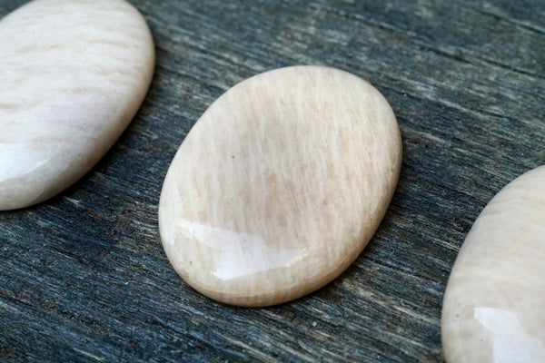 Peach Moonstone Worry Stone