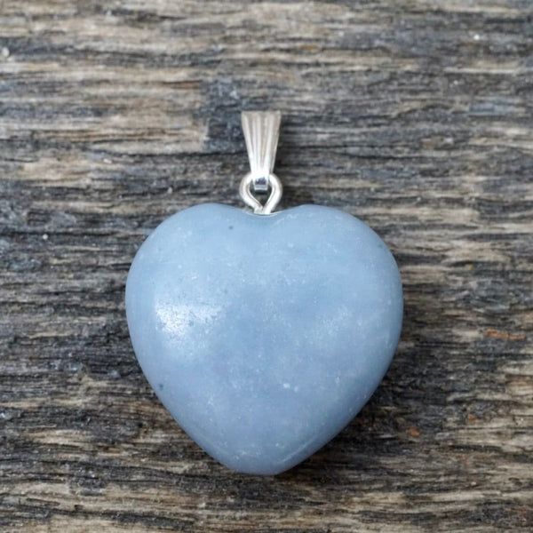 Angelite Heart Pendant
