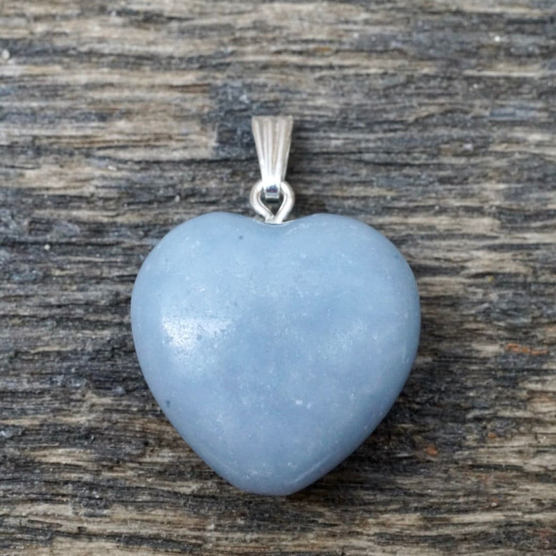 Angelite Heart Pendant