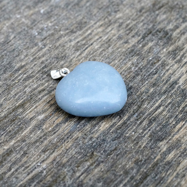 Angelite Heart Pendant