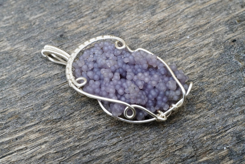 Grape Agate Wire Wrap Pendant
