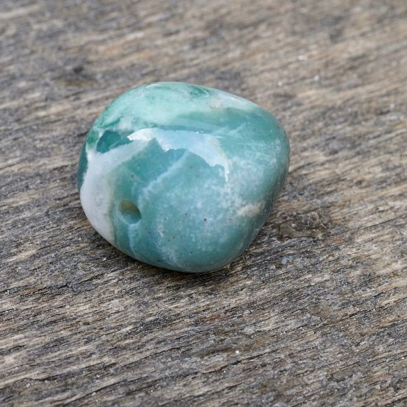 Moss Agate Tumbled Pendant