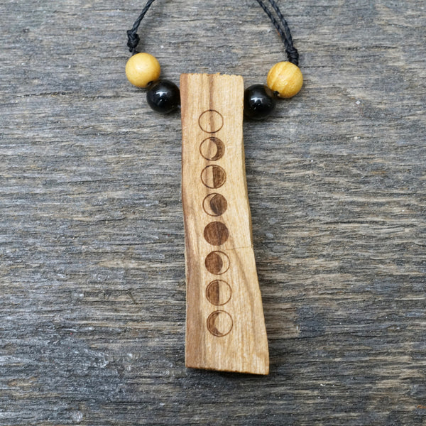 Palo Santo Moon w/ Adjustable Rope