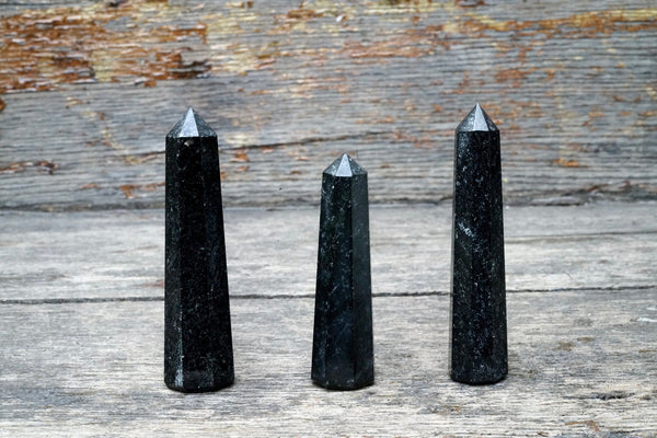 Black Galaxy Jasper Obelisk (3.5”)
