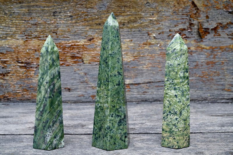 Jungle Jade Obelisk (6"-7")