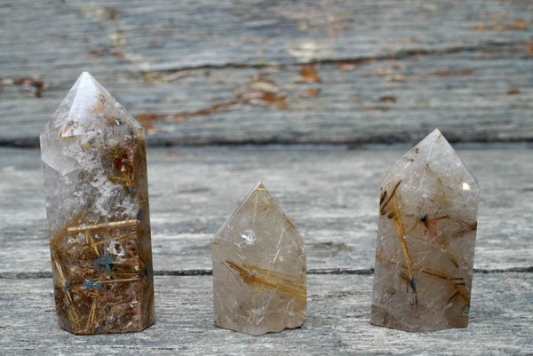 Rutilated Quartz Obelisk (0.5"-1.5")