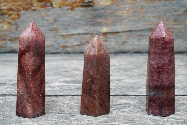 Strawberry Quartz Obelisk (3")