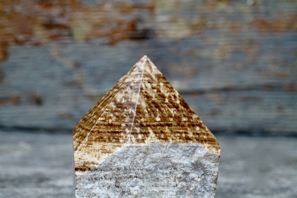 Aragonite Raw Top Polished Point