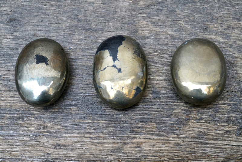 Black Pyrite Palm Stone