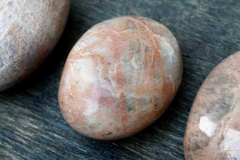 Peach Moonstone Palm Stone (2.5"-3")