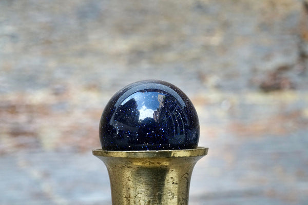 Blue Goldstone Sphere (1")