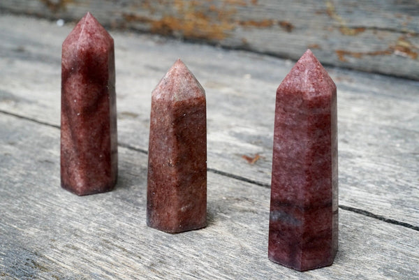 Strawberry Quartz Obelisk (3")