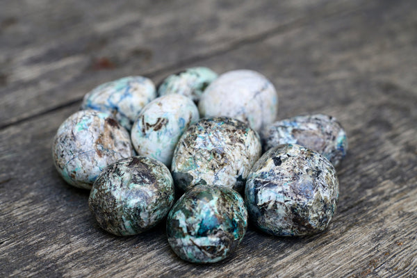Azurite in Malachite Pebble (1"-2")