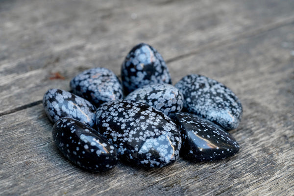 Snowflake Obsidian Pebble (1”-2”)