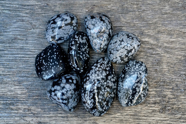 Snowflake Obsidian Pebble (1”-2”)