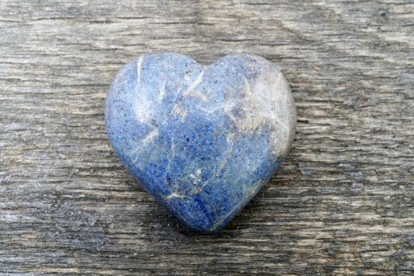Dumortierite Heart (2")