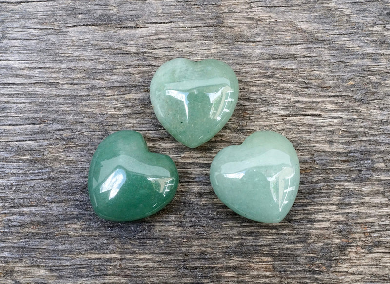 Green Aventurine Heart (1")