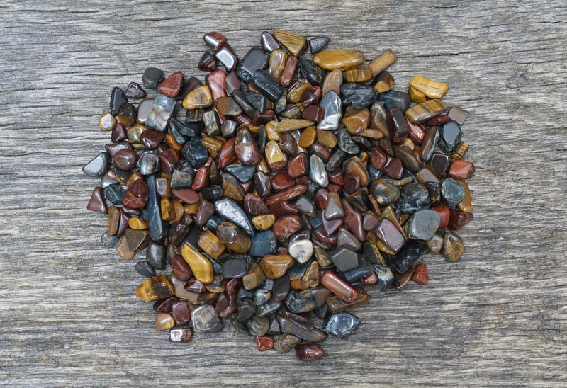 Tri-Color Tiger's Eye Chips (4oz)