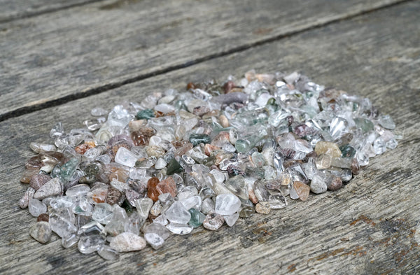 Green Phantom Quartz Chips (4oz)