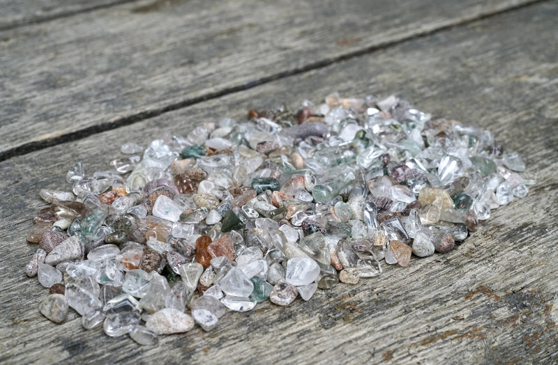 Green Phantom Quartz Chips (4oz)
